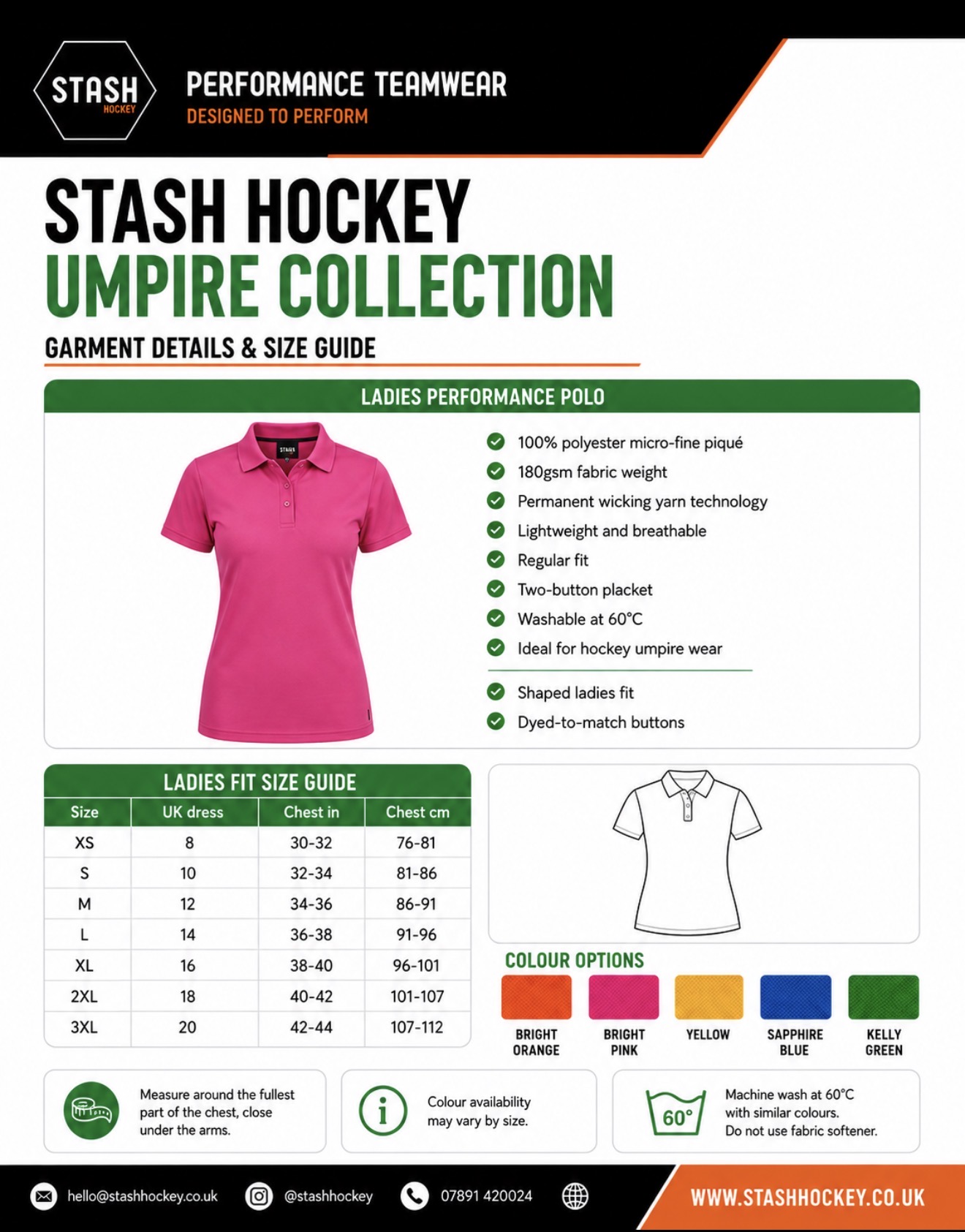 Umpire Match Female Polo Shirt - Image 5